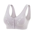thumbnail image 2 of Eashery Women Bra Plus Size Deep V Comfort Plus Size Sports Bras for Women White G, 2 of 4