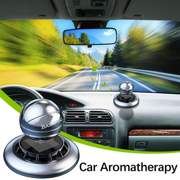 Home Decor Gnobogi Solar Car Car Perfume Long Lasting Rotating Basketball On The Center Console In The Car Clearance
