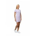 thumbnail image 2 of Women's Modern Fitted Crewneck Mini T-Shirt Dress, M, Lilac, by Ambesonne, 2 of 3