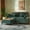 Green, variant on Vintagearth 73.5'' Sectional Modular Sofa Cloud Couch with 1 Ottomans & 4 Pillows Tool-free Easy Assembly for Living Room Apartment, Green