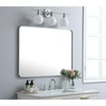 thumbnail image 3 of Soft corner metal rectangular mirror 30x40 inch in Silver, 3 of 5