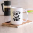 thumbnail image 2 of Awesome I'm An Artist Coffee Mug, Artist Mug Birthday Gift For Family / Friends, Funny Artist White Mug, Novelty Artist Ceramic Teacup 15 Oz., 2 of 7