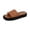 Brown, variant on Platform Shoes for Women Arch Support Slip on Casual Memory Foam Slide Sandals Non Slip Gum Sole Summer Beach Walking Shoes Brown 41(US-8.5)