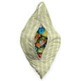 thumbnail image 3 of Geometric Lounger Chair Bag, Modern Design of Wavy Ornate Rhombuses Tile Inspired Demonstration, High Capacity Storage with Handle Container, Lounger Size, Yellow Green and Green, by Ambesonne, 3 of 5
