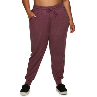 Women's Active French Terry Lightweight Joggers with Pockets - Walmart.com