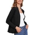 thumbnail image 4 of Asklazy Women's Casual Open Front Cardigan Peplum Knit Sweater,Black（S-2XL), 4 of 9
