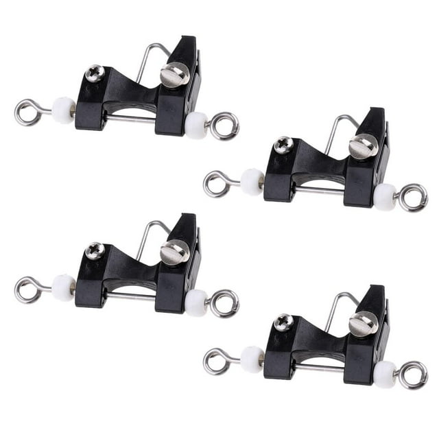 Almencla 4 Pcs Pinces de Libération Universelles Réglables pour Pêche à la Traîne 7.5x3.5cm