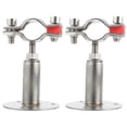 thumbnail image 1 of Shisuyan Hose Clamps Stainless Steel Adjustable Silver 2Pcs 3.7X2.4In, 1 of 8