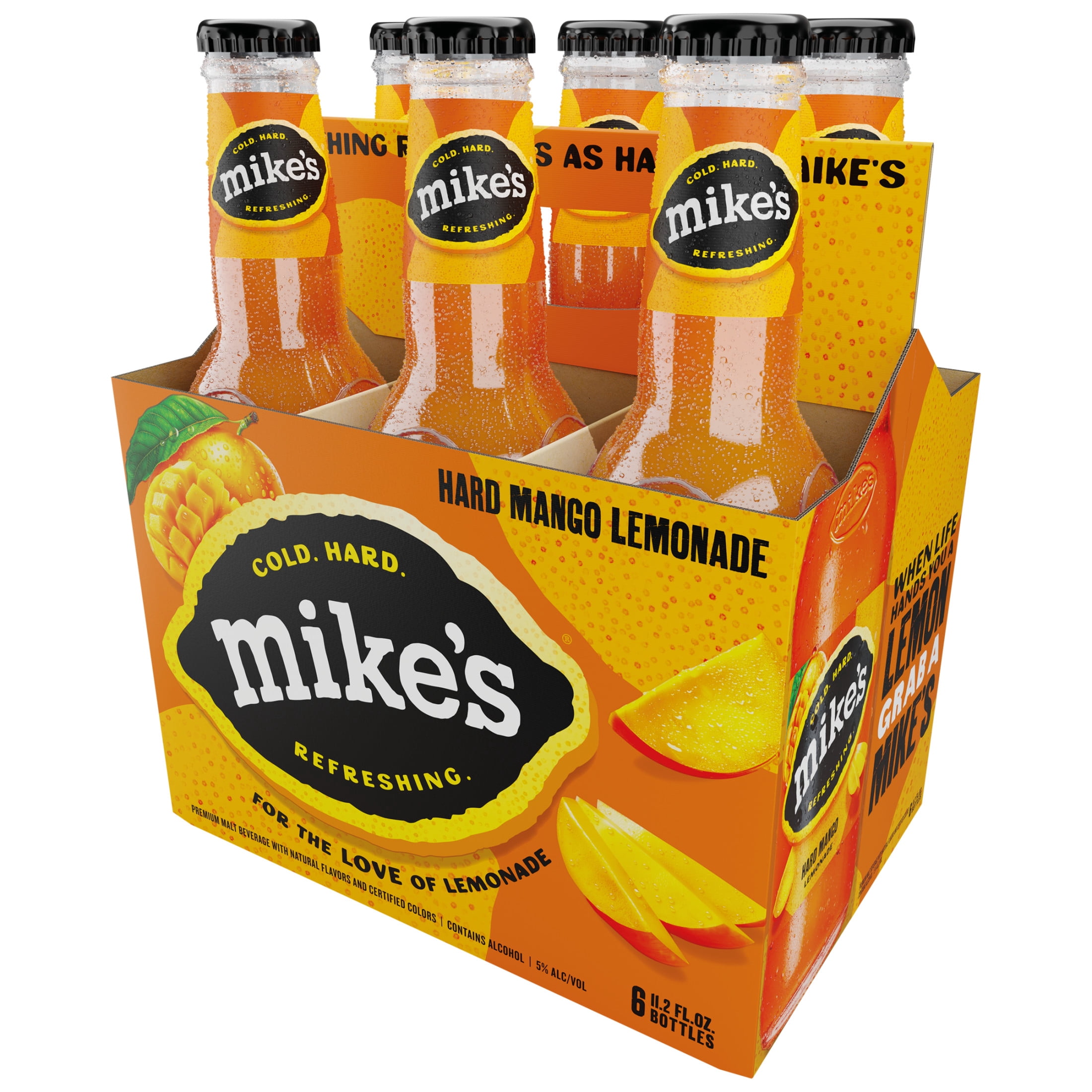 Mike's Hard Lemonade Mango, 6 Pack, 11.2 fl oz Bottles, 5% ABV - Utah