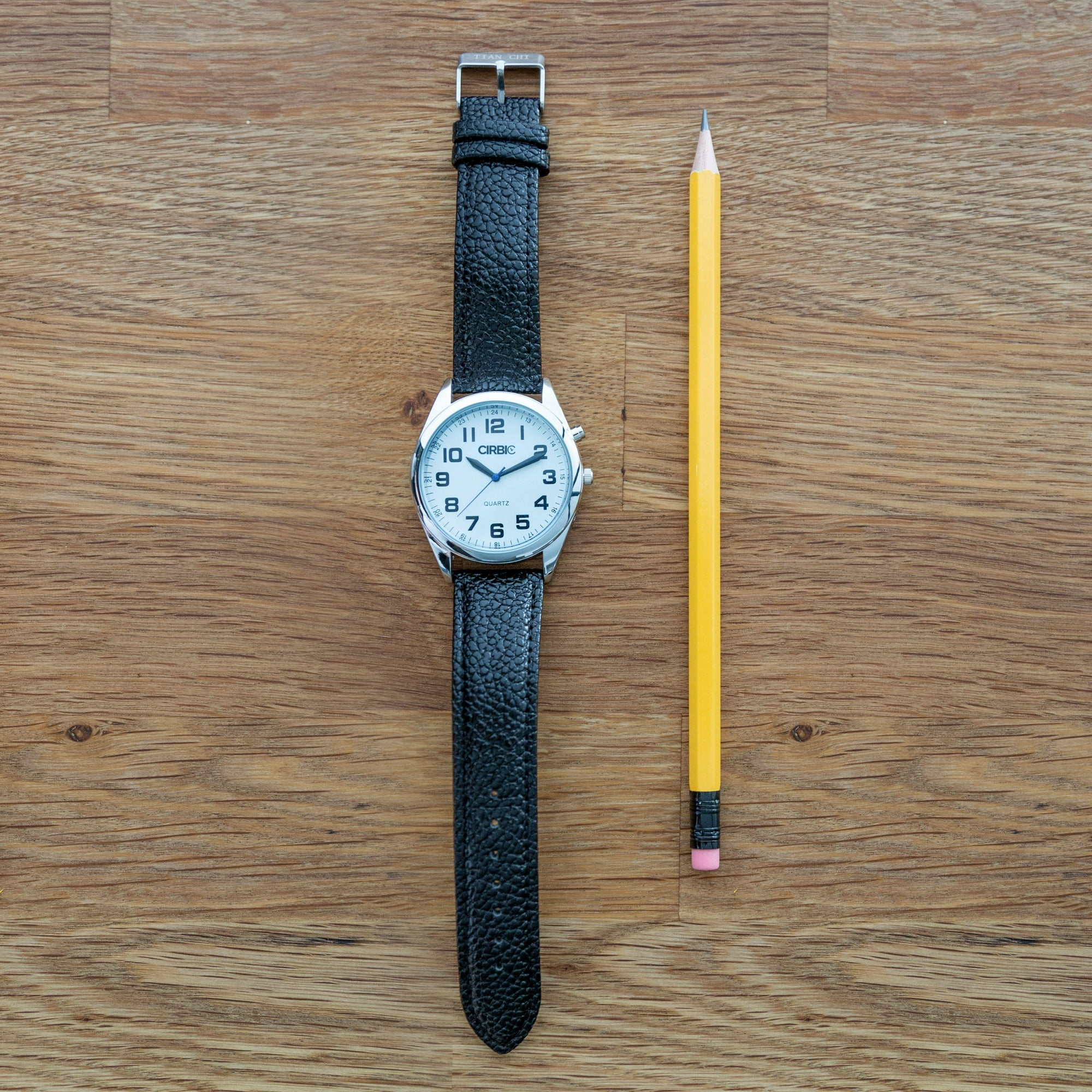Big and Clear Voice Talking Watch for Blind Visually impaired or Elderly. Black Walmart