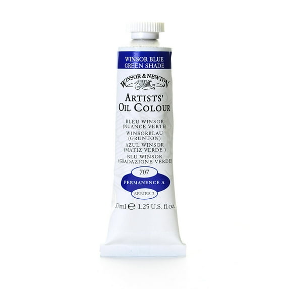 Artists' Oil Colours Winsor blue green shade, 707, 37 ml (pack of 3)