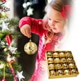 thumbnail image 7 of 16 pc Wonderland Glittering Christmas Ball Ornament Indoor/Outdoor Christmas Tree Decoration Fall Wedding Birthday Halloween Thanksgiving Christmas Holiday Decor, 7 of 7