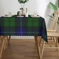 thumbnail image 2 of Rectangle Table Cloth, Urquhart Tartan Blue Green Plaid Resistant Washable Tablecloth Decorative Table Cover for Dining, Indoor and Outdoor, 2 of 6