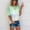 Green, variant on ZKCCNUK Women's Summer Tie-Dye Short Sleeve Crew-Neck T-Shirt Casual Tee Tops Summer Plus Size Tops 2025