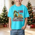 thumbnail image 2 of sdbrld Christmas Shirts for Kids Boys Merry Christmas T-Shirts Short Sleeve Holiday Tee Xmas Gift Tops Sky Blue Sizes 7-8 Years, 2 of 5