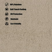JML Bath Towel Sets, 2 Piece Bamboo Towels, Ultra Soft Touch and Absorbent Towels 27 x 55 inches (Tan)