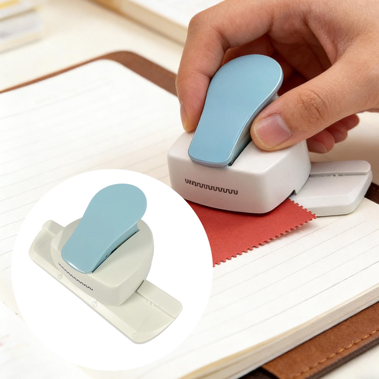 Milageto Paper Border Edge Craft Punch Decorative Border Punch Press Classroom Festival Embossing Card Puncher for Making Crafting DIY Light Blue