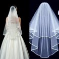 thumbnail image 1 of Velo de novia Velo de novia corto para mujer Despedida de soltera con peine para boda Despedida de soltera, 1 of 5
