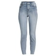 thumbnail image 5 of Time and Tru Women's High Rise Skinny Jeans, Available in 27", 29" Inseams, Sizes 2-20, 5 of 5