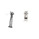 thumbnail image 1 of Figura De Resina De Astronauta Golfista, Escultura Moderna, Adorno Creativo De Mesa Para Amantes Del Golf, Estante, Escritorio, Regalo De Inauguración De La Casa, Decoración De Granja, 1 of 8