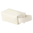 thumbnail image 1 of 1 Pc Bolsa de Maquillaje Compacta y Duradera para Mujeres para Vacaciones y Viajes de Negocios PU Blanca, 1 of 3