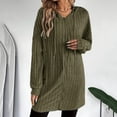 thumbnail image 6 of Fashion Long Hoodies For Women Zip Up Casual Lightweight Sweaters Ribbed Knit Hooded Sweatshirt Cardigan Cozy Fall Jackets, 6 of 9