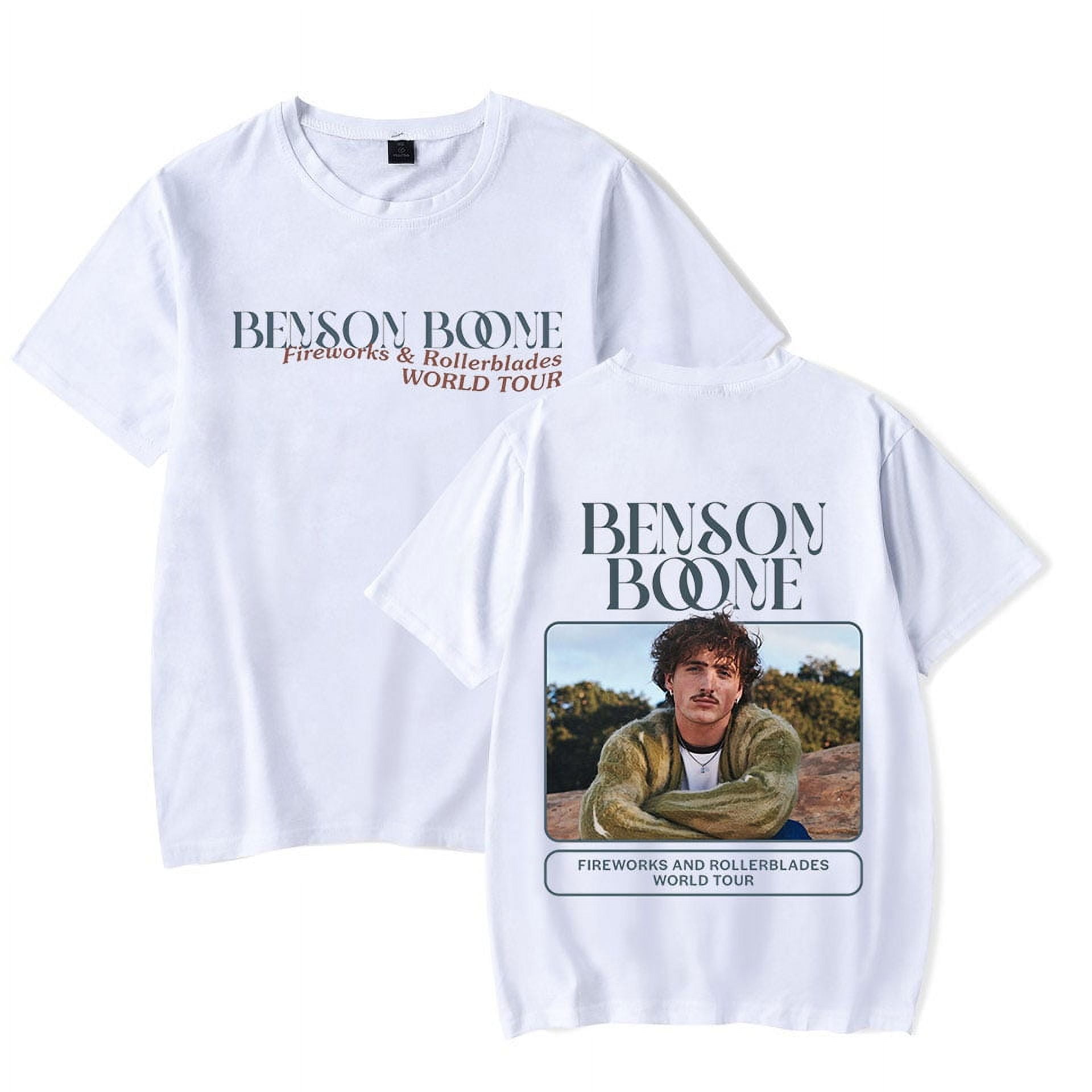 Benson Boone T-shirt Fireworks and Rollerblades 2024 World Benson Boone T-shirt Fireworks and Rollerblades 2024 World