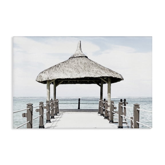 Stupell Industries Coastal Jetty At Noon Coast Canvas Art, 24 x 16, by Noah Bay