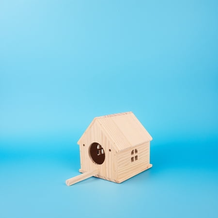 RENACLIPY Solid Wood Parakeet Nest Box Comfortable Bird Breeding House Indoor Decor RENACLIPY Solid Wood Parakeet Nest Box Comfortable Bird Breeding House Indoor Decor