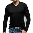 thumbnail image 1 of Birdeem Mode Décontractée pour Hommes Col en V Manches Longues avec Blouses & Chemises, 1 of 1