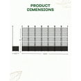 thumbnail image 4 of Garvee jardinera de plástico con enrejado metálico, cama elevada para plantas trepadoras y hierbas, ideal como pantalla de privacidad para patio o jardín, 4 of 7