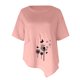 thumbnail image 4 of Blusa con bolsillo y estampado de solapa con botones de manga larga informal para mujer Pompotops hfajkhk137078, 4 of 4