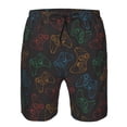 thumbnail image 3 of Goofa Gamepad Joystick Game Printed Mens Swim Trunks Summer Quick Dry Short Beach Swimwear Bathing Suits-, 3 of 9