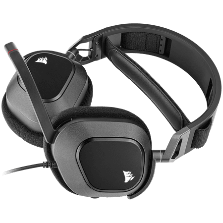 CORSAIR - HS80 RGB Wired Gaming Headset for PC - Carbon