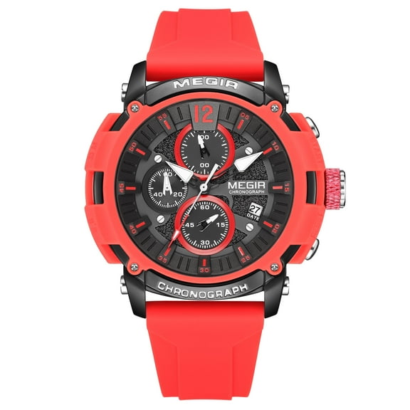 MEGIR Watches Men Quartz Chronograph Luxury Military Sport Wristwatch Auto Date Clock Male Gifts