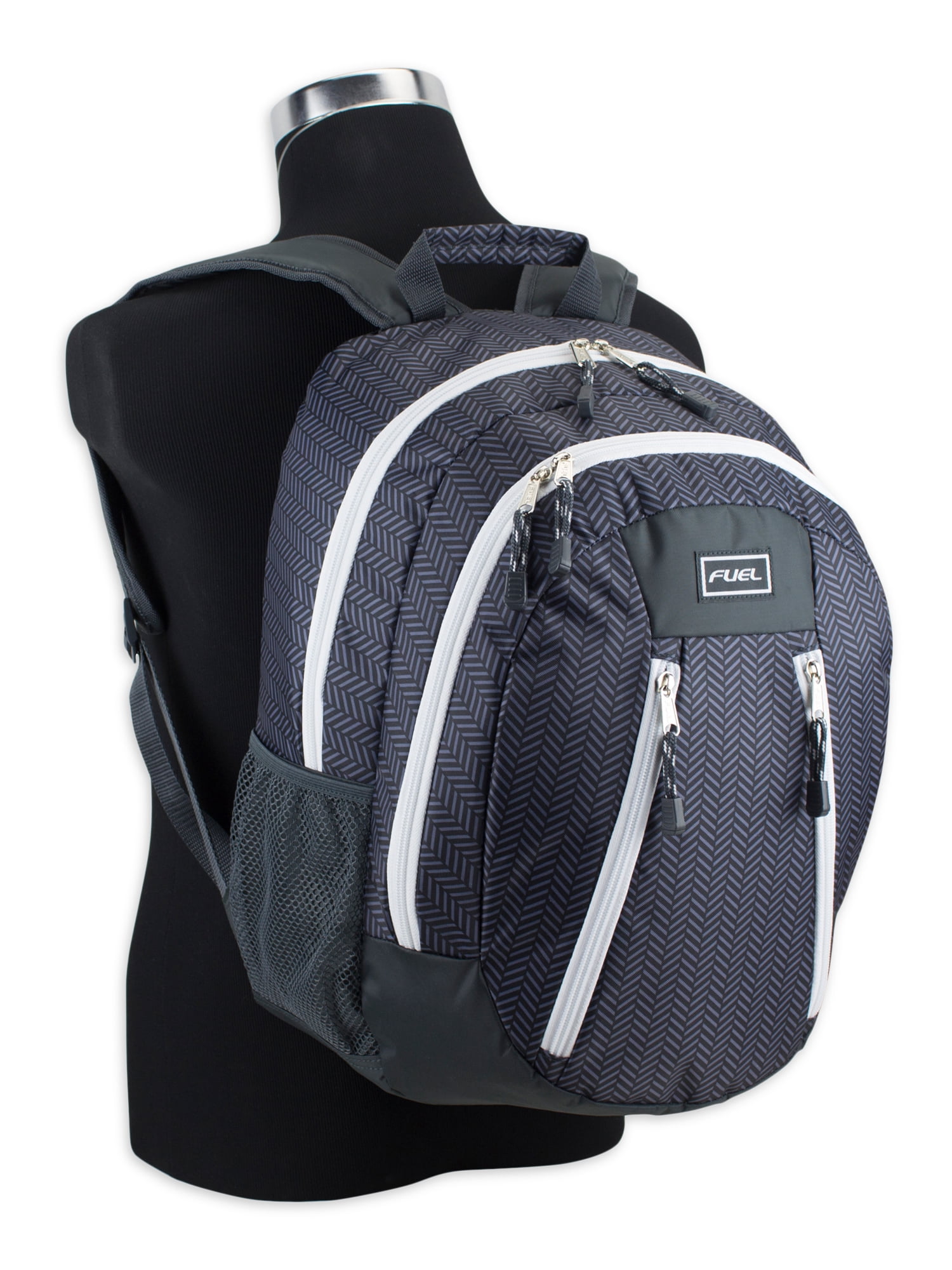 Fuel Unisex Men's and Women's Action 18" Laptop Backpack, Linear Print