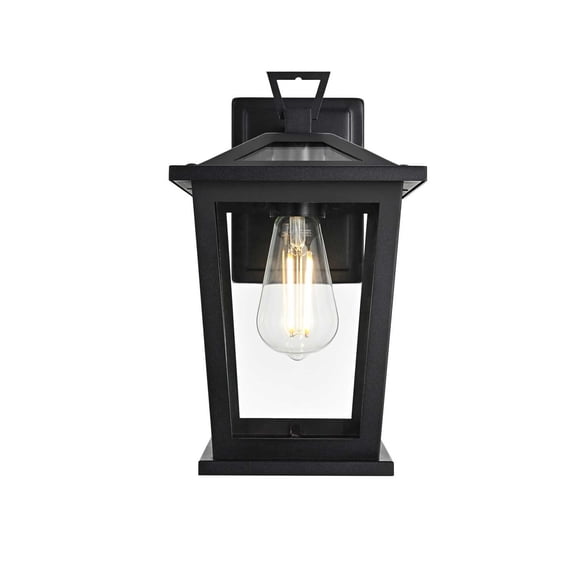 Elegant Lighting Cayman 7" Outdoor Pendant In Black