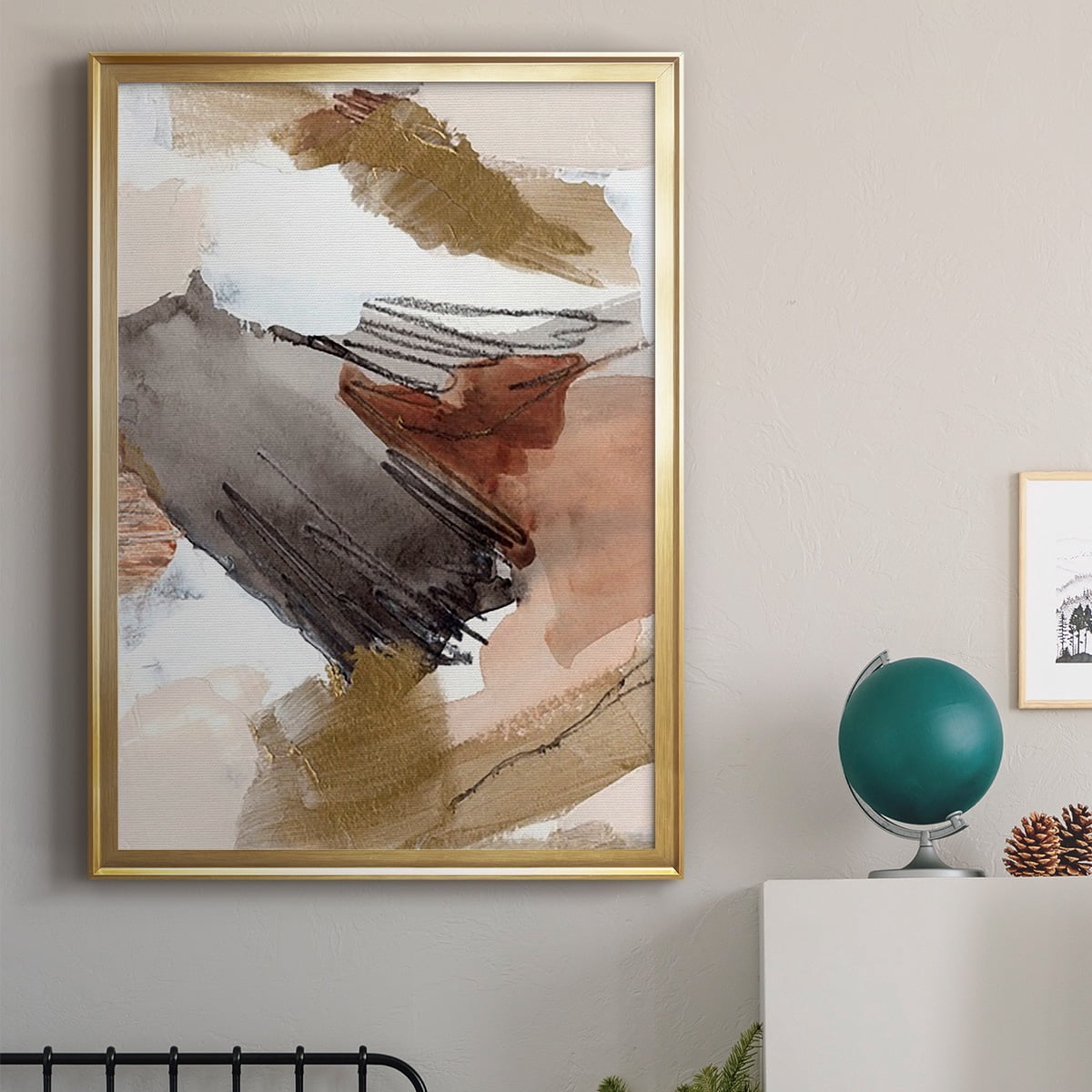 Antique Gold III Premium Framed Print, in Gold, Black, or Silver - Ready to Hang