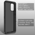 thumbnail image 4 of Designed for Samsung Galaxy S20 Heavy Duty Case, Triple Layer Protection Shockproof Dropproof Dustproof Anti-Scratch Phone Case Cover for Samsung Galaxy S20,Black, 4 of 8