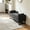 Charcoal + Polyester, variant on AUU 63.98" Upholstered Chenille Storage Accent Bench with Flip-Top, Armrests, Backrest & 2 Bolster Pillows – End-of-Bed Footrest Ottoman with Metal Legs for Living Room, Hallway, Entryway, or Bedroom