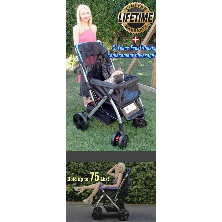 HPZ Pet Rover Pet Rover Heavy Duty Expandable Pet Stroller