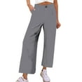 thumbnail image 2 of Nrmvnmi Summer Saving 2024 Women's Wide Leg Pants High Elastic Waisted in The Back Business Work Trousers Long Casual Pants For Womens Gifts, 2 of 9
