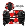 thumbnail image 2 of Hirioo Black and white striped and red hearts for Elasticity Suitcase Cover (No luggage Included) Durable Luggage Protector Fits 18-32 Inch Luggage-Medium, 2 of 7