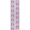 thumbnail image 2 of Addison Rugs Dream Shag Premium Machine Washable Transitional Seahorses Pink Runner Rug, 2'3" x 7'6", 2 of 8