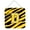 Letter D, variant on Letter D Initial Tiger Stripe - Blue Orange Wall or Door Hanging Prints