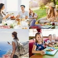 thumbnail image 4 of QUTETN Bamboo Travel Cutlery Set Include Reusable Knife Fork Spoon Chopsticks Straw Bamboo Utensils Camping Flatware Travel Utensil Set for Picnic Offi and School Lunch, 4 of 4