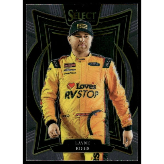 2025 Panini Select Racing Layne Riggs No. 9 NASCAR Trading Card
