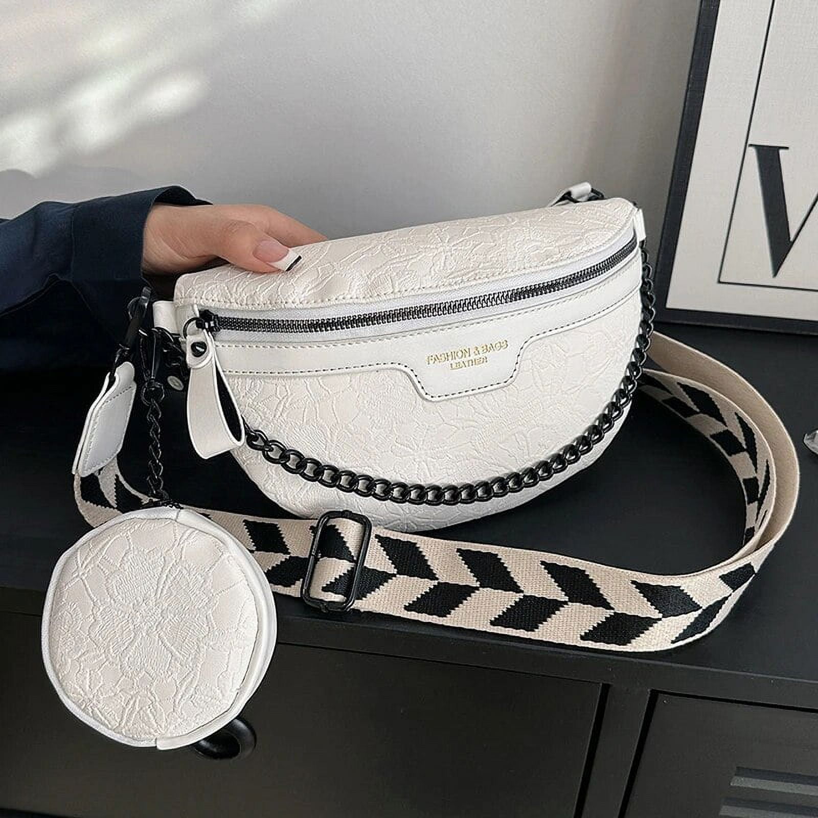 Sac Banane pour Femmes Sac de Poitrine Bandoulière Hobo Sacoche