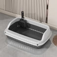 thumbnail image 5 of RKSTN Cat Litter Box Semi-Enclosed, Splash-Proof Cat Poop Basin, Cat Potty Dark Gray, 5 of 5