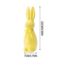 thumbnail image 3 of Easter Bunny Decorations, Glitter Rabbit Figurine for Spring Home Accents, Foam Craft Ornament for Tabletop Shelf Dresser, Cute Gift Idea 9 in, 3 of 7
